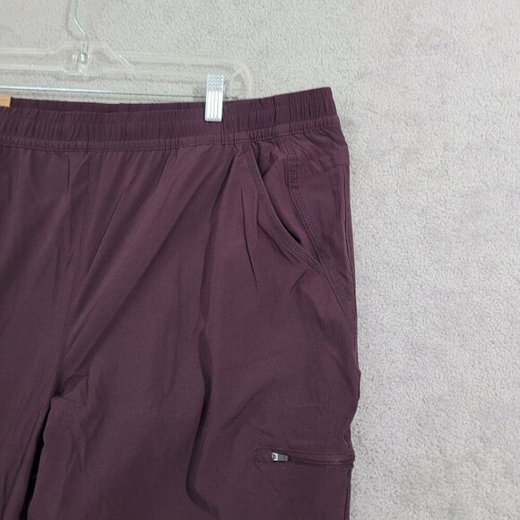 NEW Eddie Bauer Womens 16 Fleece-Lined Jogger Pants Purple - Picture 8 of 9